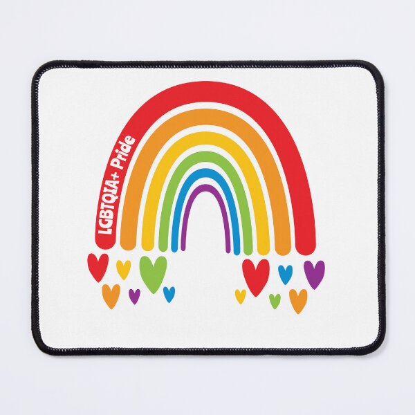 Item preview, LGBTQIA+ Pride Rainbow with hearts designed and sold by Teamtsunami6.