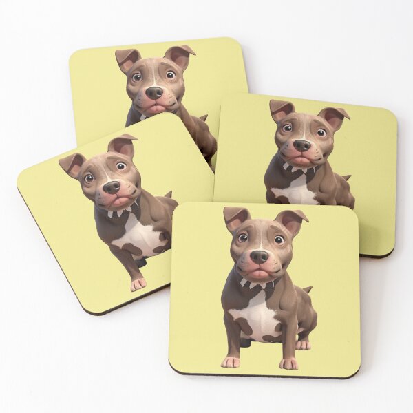 Item preview, Animated Pitbull in 3D Style - Pit bull designed and sold by ChickNickStudio.