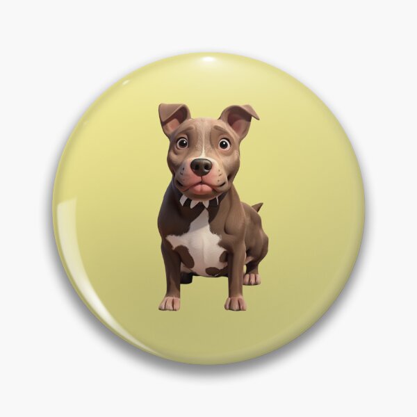 Item preview, Animated Pitbull in 3D Style - Pit bull designed and sold by ChickNickStudio.