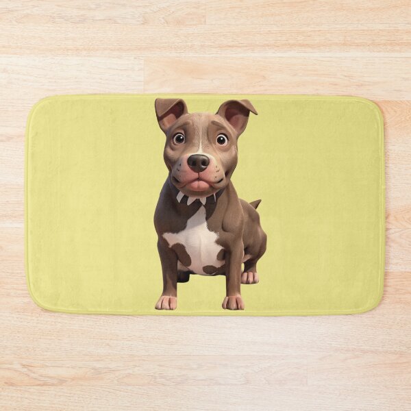 Item preview, Animated Pitbull in 3D Style - Pit bull designed and sold by ChickNickStudio.
