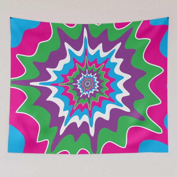 Item preview, Trippy Psychedelic Neon Colors designed and sold by ColorZoo.