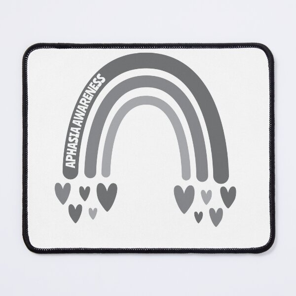 Item preview, Aphasia Awareness Rainbow with hearts designed and sold by Teamtsunami6.