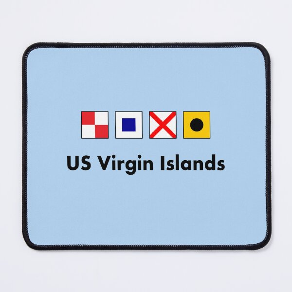 Item preview, US Virgin Islands Nautical Flags Light-Color designed and sold by TinyStarAmerica.