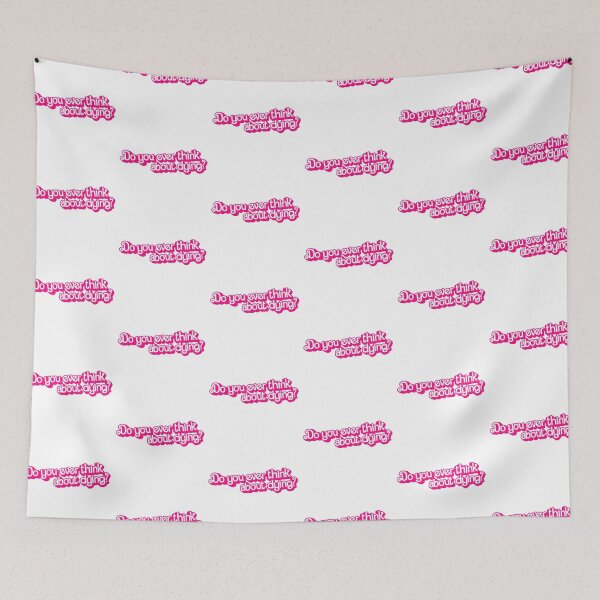 Item preview, Do you ever think about dying? (Pink) designed and sold by partyfarty.