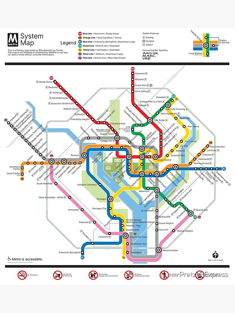 DC Metro Fantasy Map
