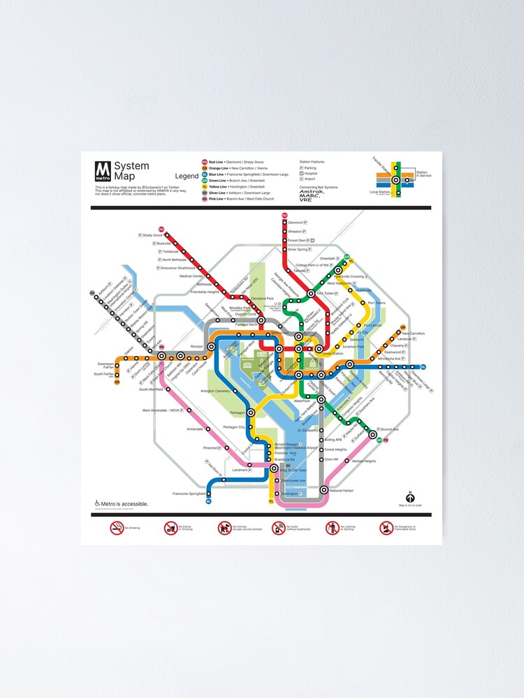 DC Metro Fantasy Map