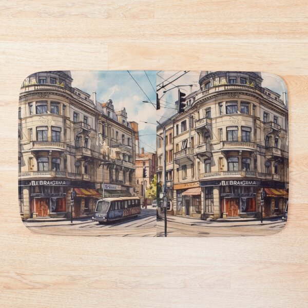 Item preview, Belgrade city drawing designed and sold by ComicsFactory.