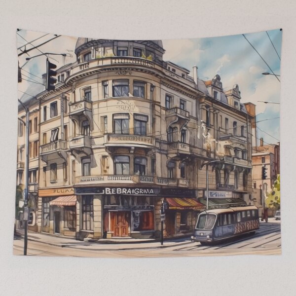 Item preview, Belgrade city drawing designed and sold by ComicsFactory.