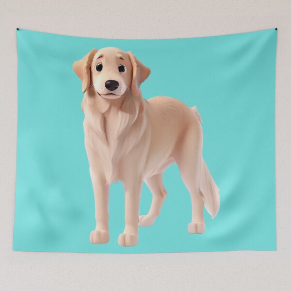 Item preview, Animated Golden Retriever in 3D Style - Golden Retriever designed and sold by ChickNickStudio.