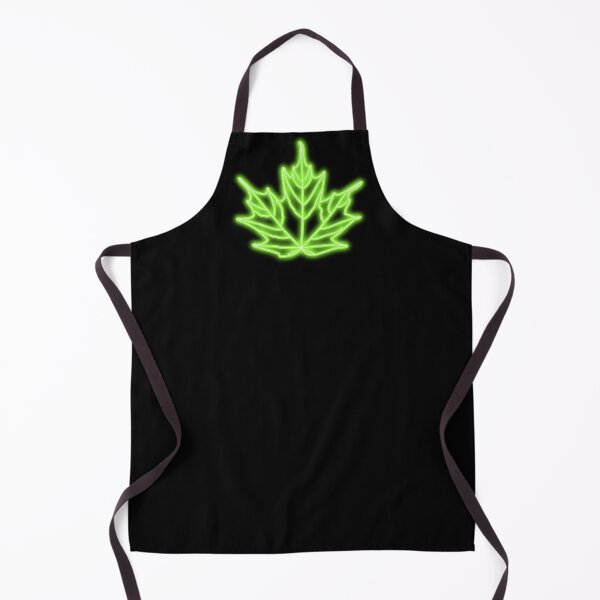 Item preview, Green Neon Light Maple Leaf designed and sold by RebeccaRichards.