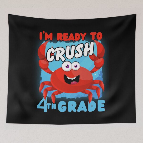 Item preview, Crush 4th Grade with Hilarious Finesse! Embrace the Fun with a Funny Lobster Twist  -Funny Back To School designed and sold by Sun Sand & Sea Art.