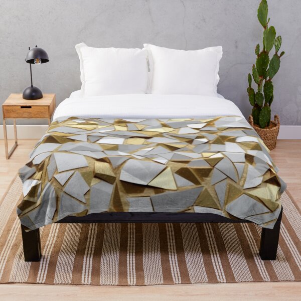 Item preview, patrón geométrico dorado designed and sold by GoeCentric.