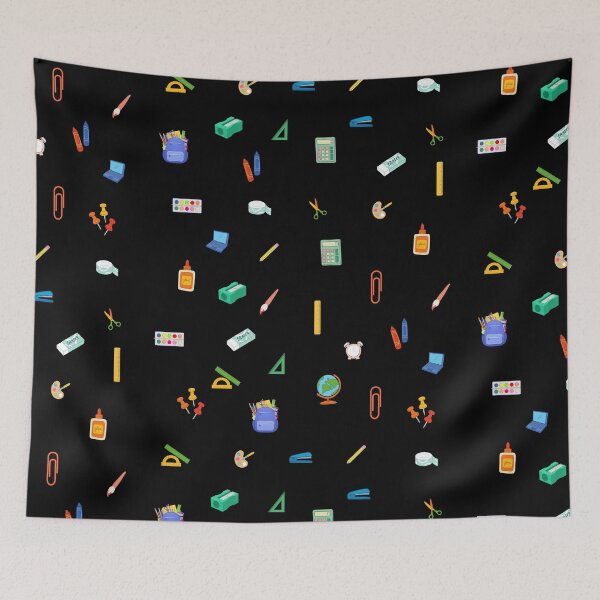 Item preview, School supplies pattern, all over pack designed and sold by Mateusz Majcherek.