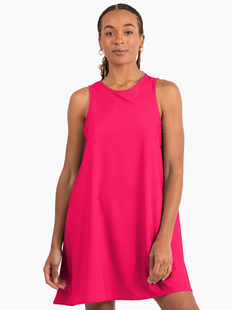 Hot Pink Solid Color Pink Hex Code Color #FF004E - 2 of 8" A-Line Dress for Sale by TerryArts | Redbubble Hot Pink Solid Color Pink Hex Code Color #FF004E - 2 of 8" A-Line Dress for Sale by TerryArts | Redbubble