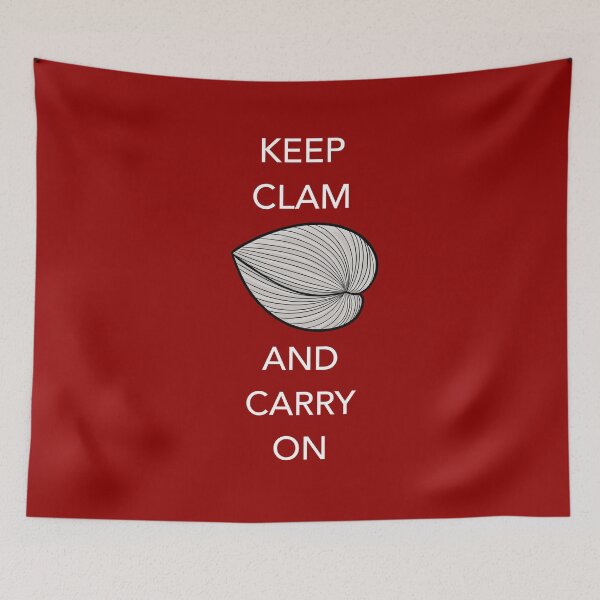 Item preview, Keep Clam And Carry On white designed and sold by YourVagesty.