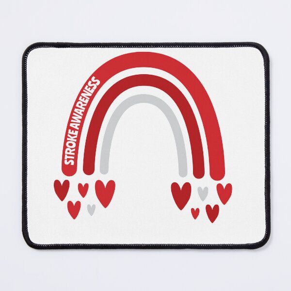 Item preview, Stroke Awareness Rainbow with hearts designed and sold by Teamtsunami6.