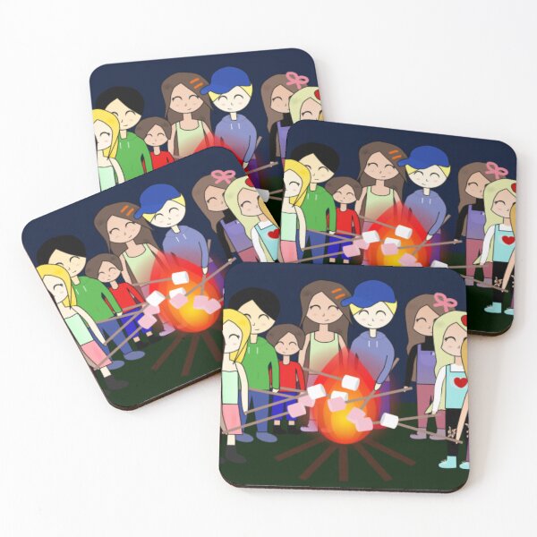Item preview, Roasting Marshmallows on a Fire designed and sold by GooglyEyes-.