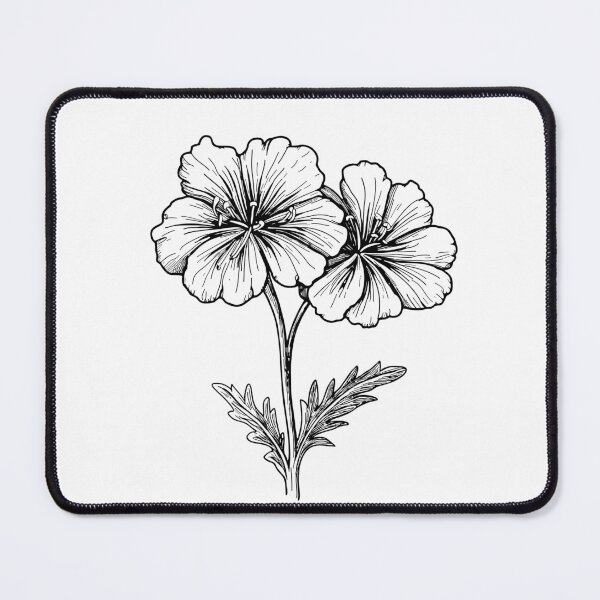 Item preview, Geranium Botanical Lithograph designed and sold by StudioChiisai.