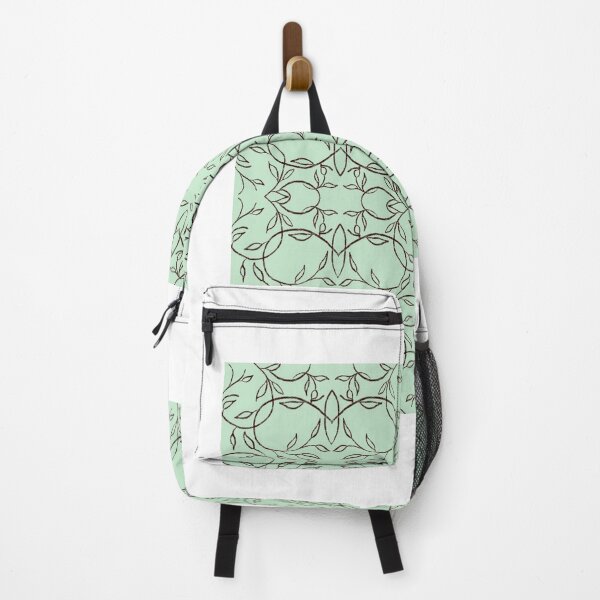 Item preview, Green floral pattern  designed and sold by flyingfoxarts.