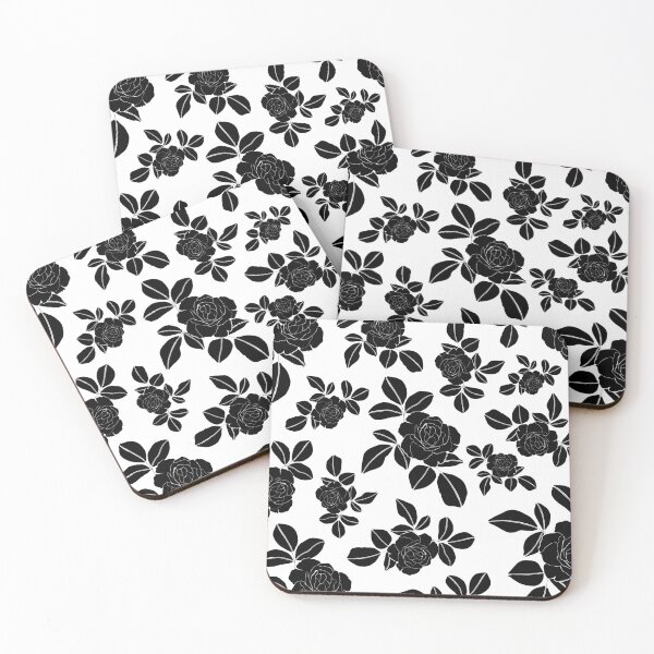 Item preview, Floral pattern of black roses designed and sold by Elifndz.