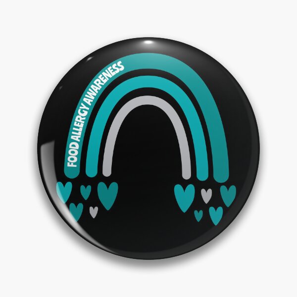 Item preview, Food Allergy Awareness Rainbow with hearts designed and sold by Teamtsunami6.
