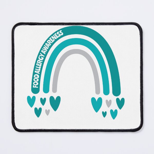 Item preview, Food Allergy Awareness Rainbow with hearts designed and sold by Teamtsunami6.