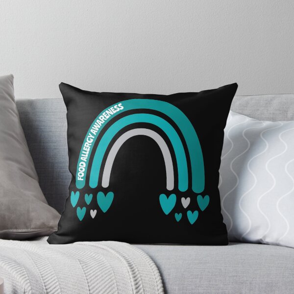 Item preview, Food Allergy Awareness Rainbow with hearts designed and sold by Teamtsunami6.