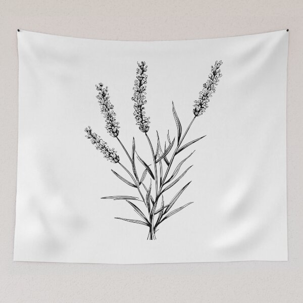 Item preview, Lavender Botanical Lithograph designed and sold by StudioChiisai.