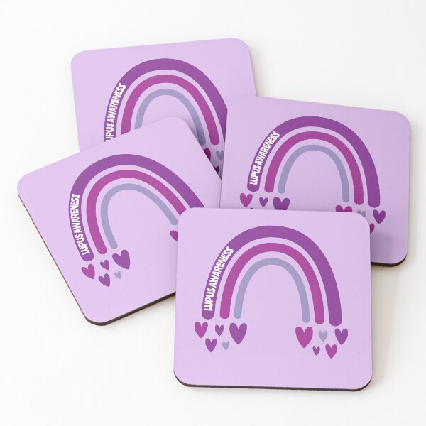 Item preview, Lupus Awareness Rainbow with hearts designed and sold by Teamtsunami6.