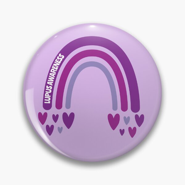 Item preview, Lupus Awareness Rainbow with hearts designed and sold by Teamtsunami6.