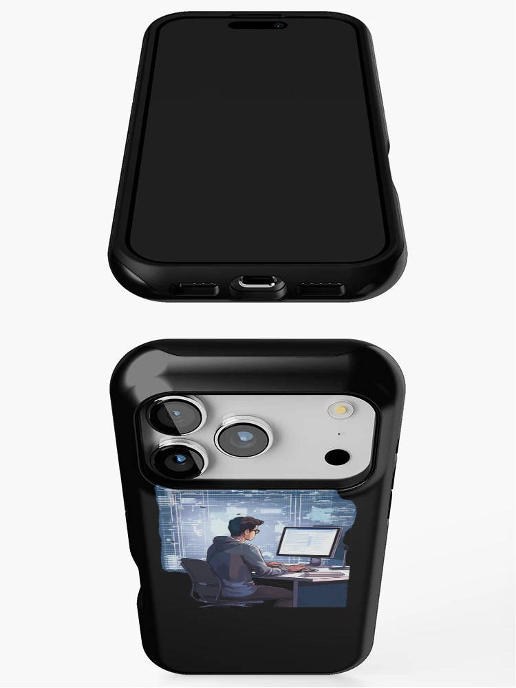 Thumbnail 3 of 4, iPhone Case, Programmer coder - developer programming coding designed and sold by Mateusz Majcherek.