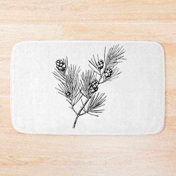 Item preview, Scots Pine Botanical Lithograph designed and sold by StudioChiisai.