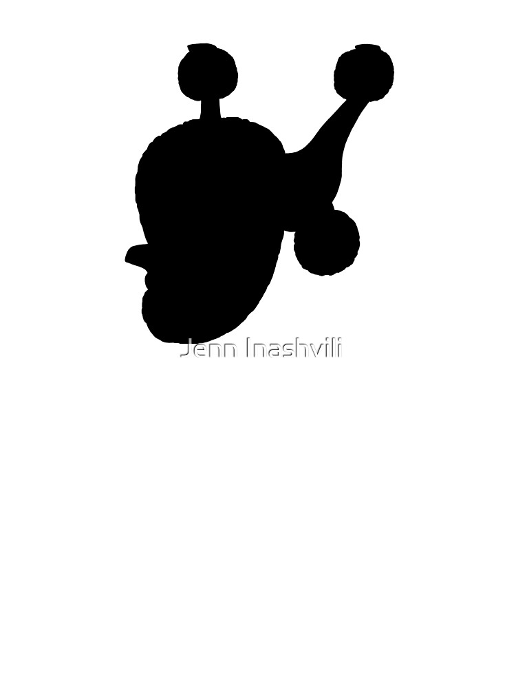 Thumbnail 2 of 2, Baby T-Shirt, Toy Poodle Upside Down Silhouette designed and sold by Jenn Inashvili.