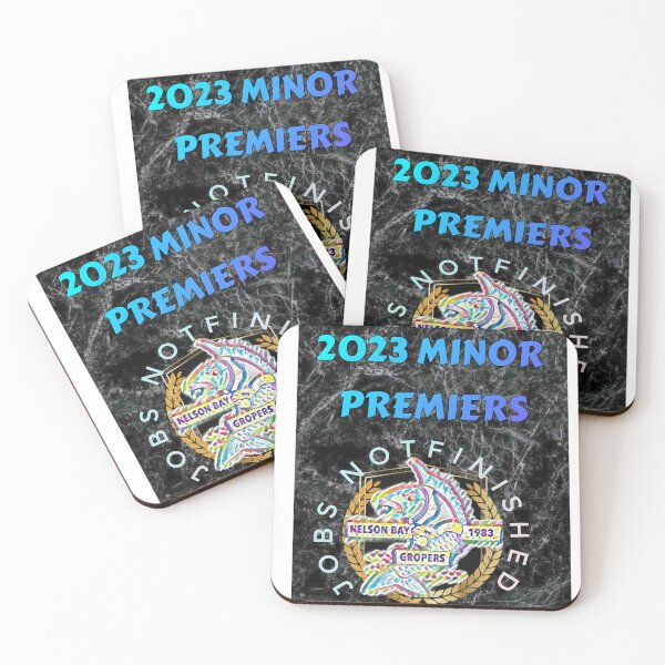 Item preview, 2023 Minor Premiers designed and sold by Nelson Bay Gropers.