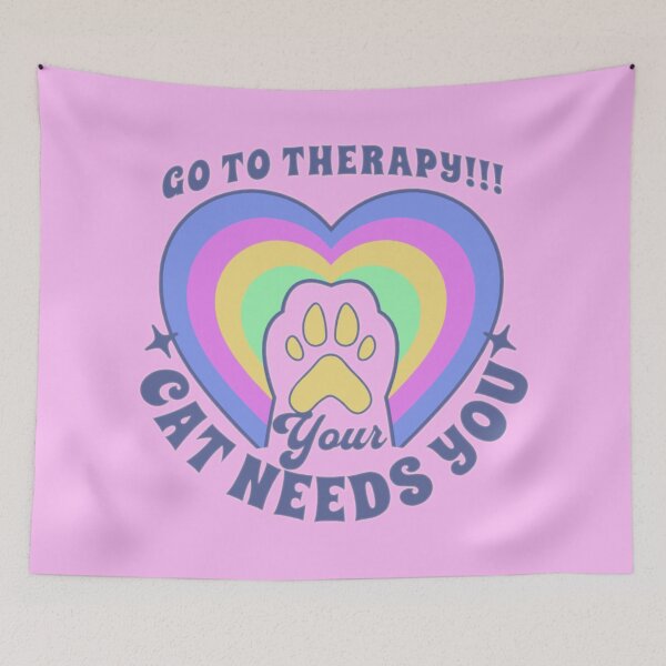 Item preview, go to therapy your cat needs you!!! designed and sold by Optimystic-arts.