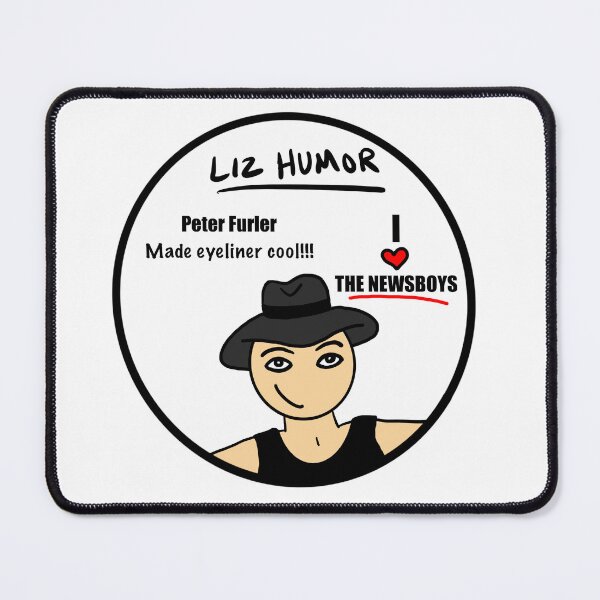 Item preview, Peter Furler made eyeliner cool cartoon designed and sold by LizHumorComics.