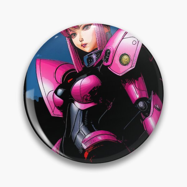 Item preview, Hot Pink Cyborg holding her weapon - Pop Art designed and sold by SpartanDStore.