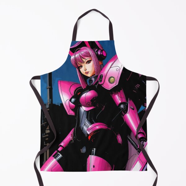 Item preview, Hot Pink Cyborg holding her weapon - Pop Art designed and sold by SpartanDStore.