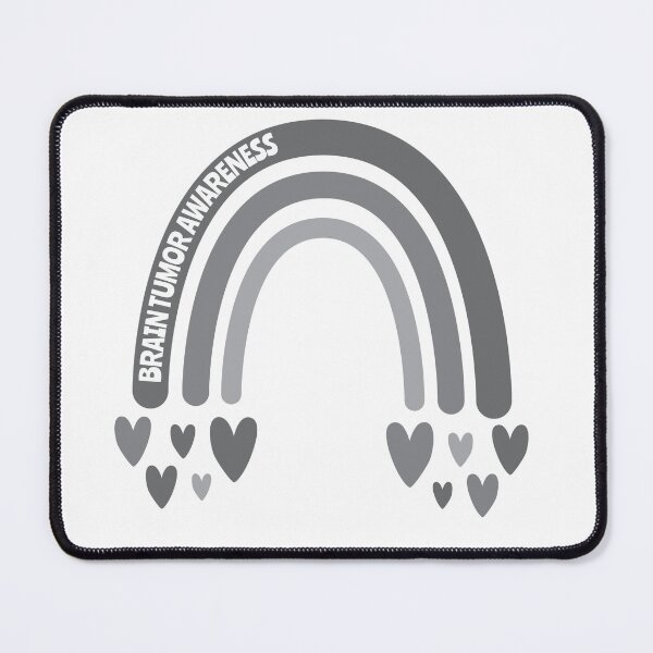 Item preview, Brain Tumor Awareness Rainbow with hearts designed and sold by Teamtsunami6.