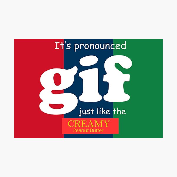 Item preview, Gif Graphics Interchange Format Pronunciation Reminder Trick  designed and sold by Croneda.