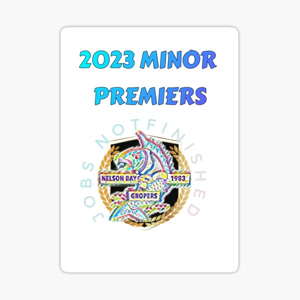 Item preview, Minor Prems designed and sold by Nelson Bay Gropers.