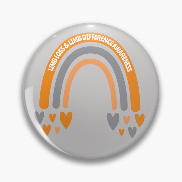 Item preview, Limb Loss & Limb Difference Awareness Rainbow with hearts designed and sold by Teamtsunami6.