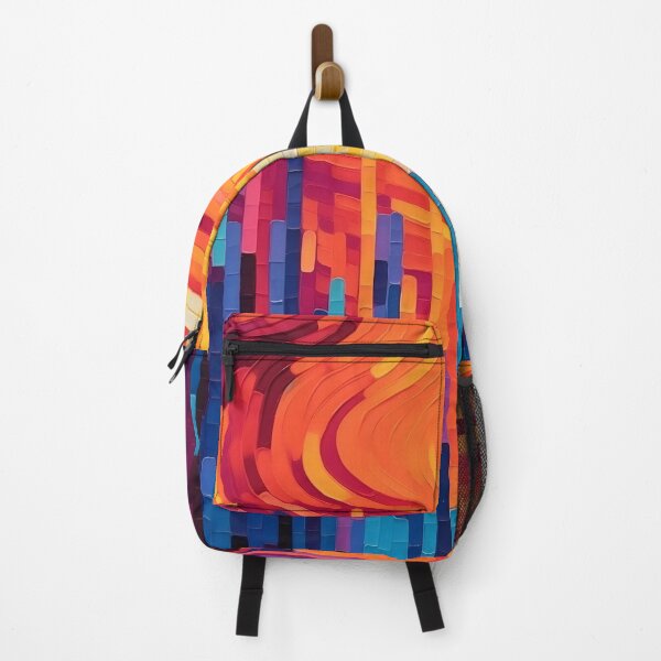 Item preview, Blue and Orange Op Abstract Art 2 designed and sold by Maxouniverse.