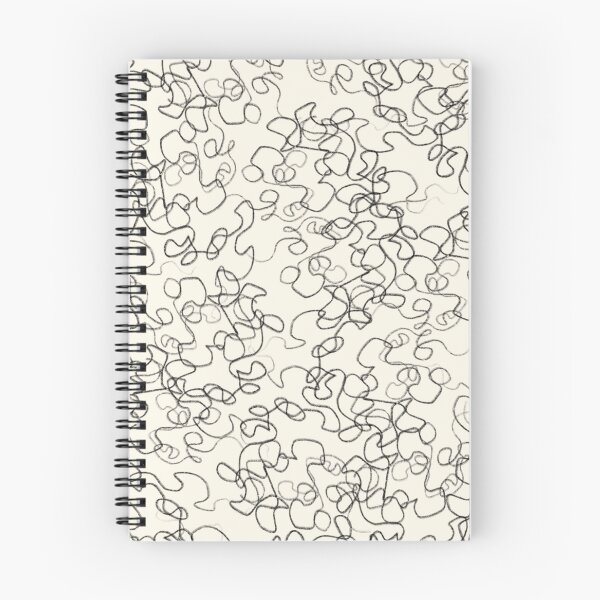 Item preview, Abstract Sketch Pattern in Ivory and Charcoal, a “Scribbleverse” design! designed and sold by StudioSquiggly.