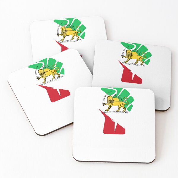 Item preview, Free Iran unity fist with lion shirt  designed and sold by Fereshteh  Gilaki.
