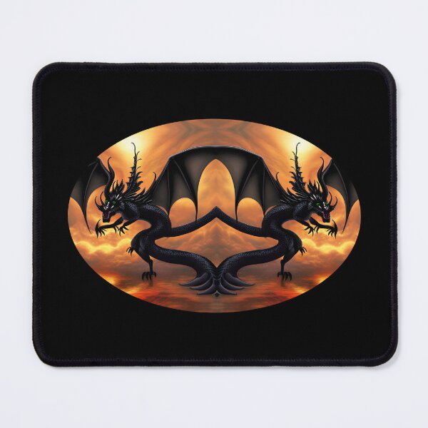 Item preview, twin black dragon designed and sold by Astralia.