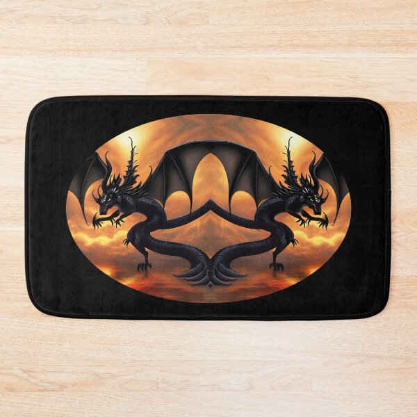 Item preview, twin black dragon designed and sold by Astralia.