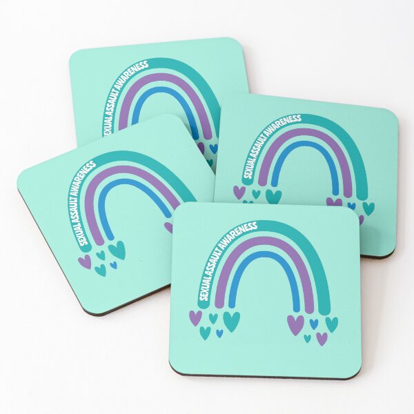 Item preview, Sexual Assault Awareness Rainbow with hearts designed and sold by Teamtsunami6.