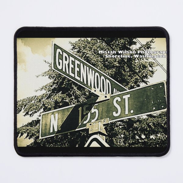 Item preview, Greenwood Avenue & North 155th Street, Shoreline, Washington designed and sold by The Street Sign Store.