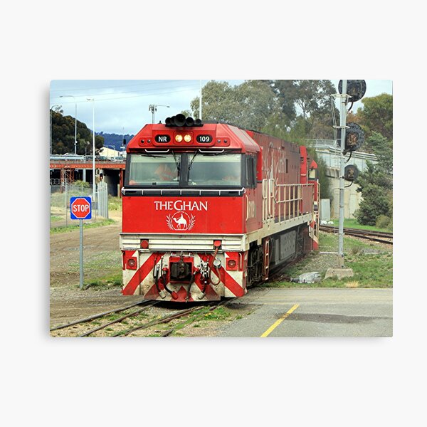 The Ghan train locomotive engine, Australia Metal Print